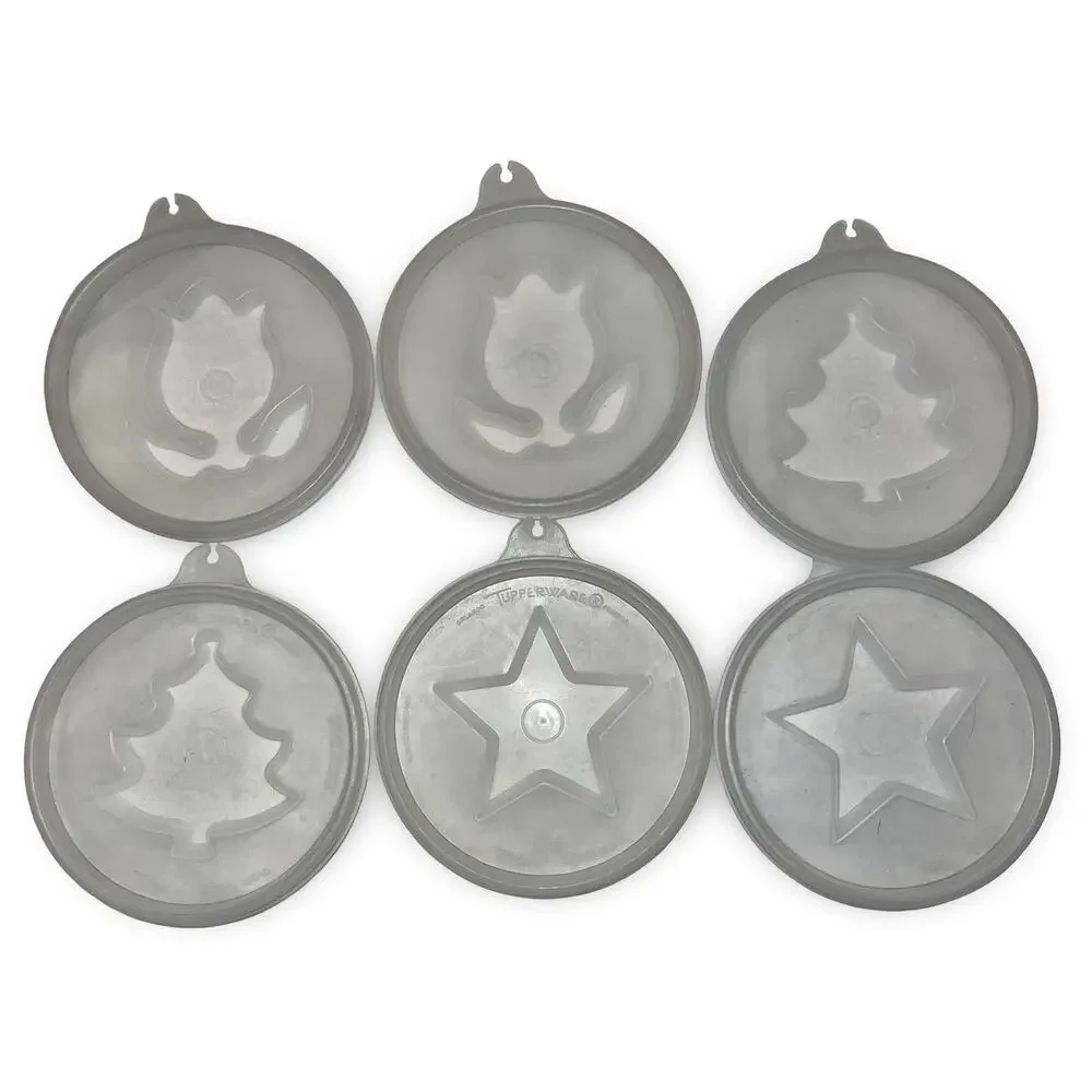 Tupperware Jel-Ring Mold Seals Christmas Tree Tulip Star Replacement Set of 6